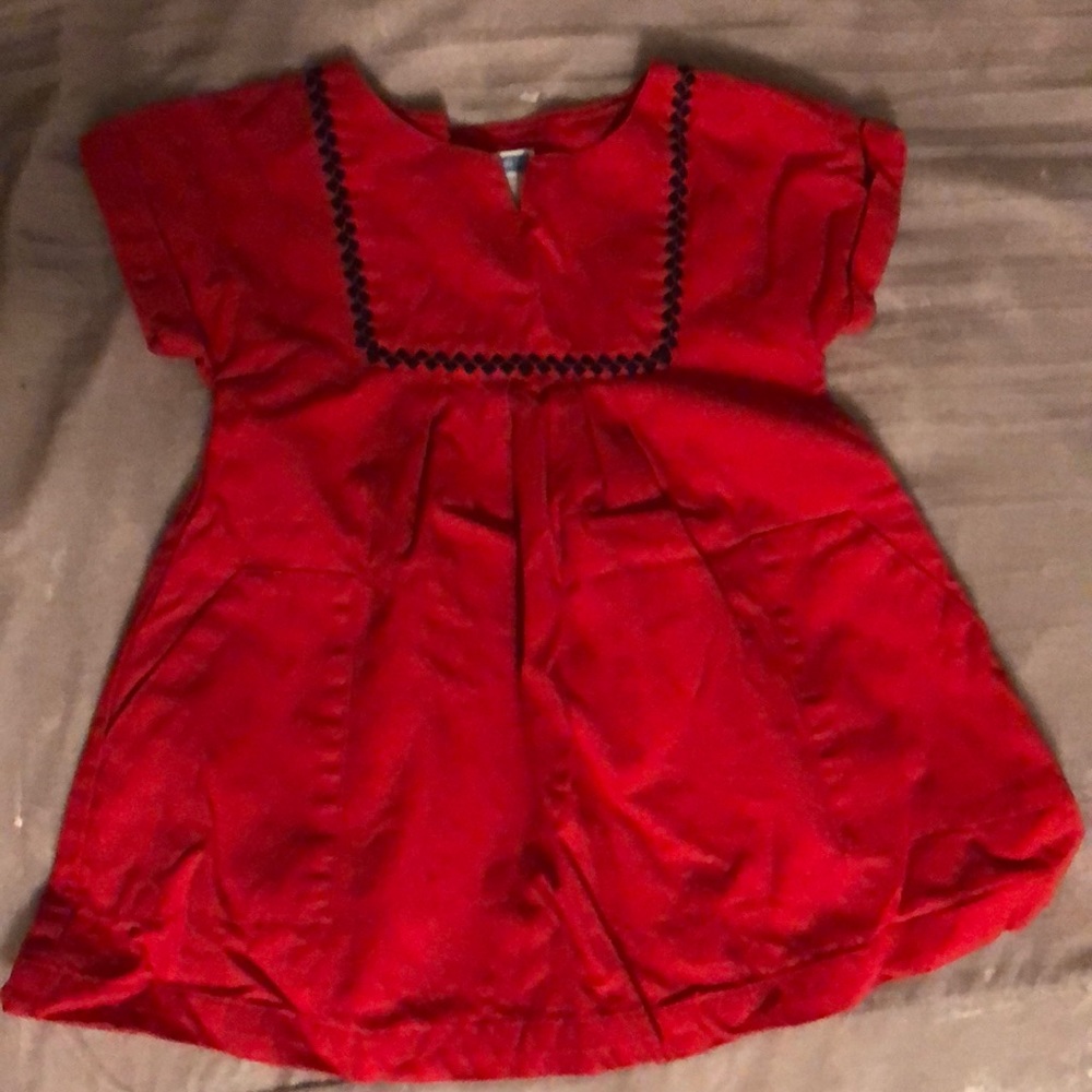 Jacadi Girls red Dress 3T